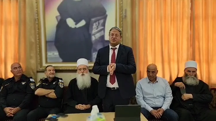 בן גביר לנכבדי העדה הדרוזית: "אף ציבור לא יאיים על החוק"