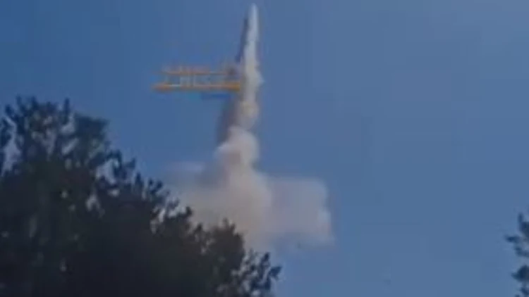 תיעוד שיגור רקטה מג'נין. ארכיון