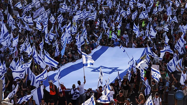 עשרות אלפי המפגינים בירושלים