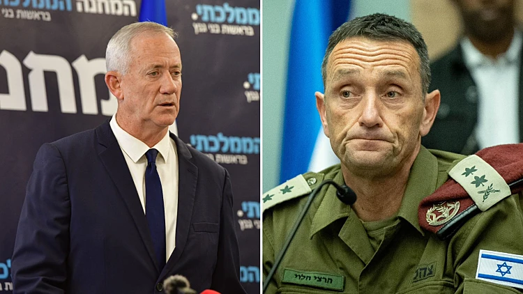 הרמטכ"ל הרצי הלוי וח"כ בני גנץ