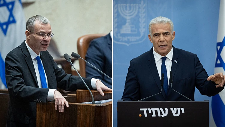 יאיר לפיד ויריב לוין