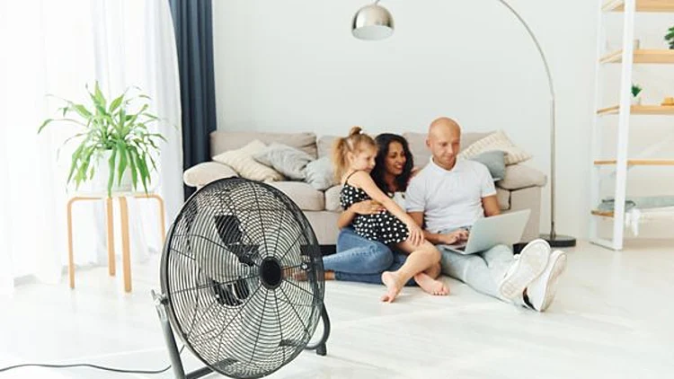 Sitting Floor Cheerful Couple