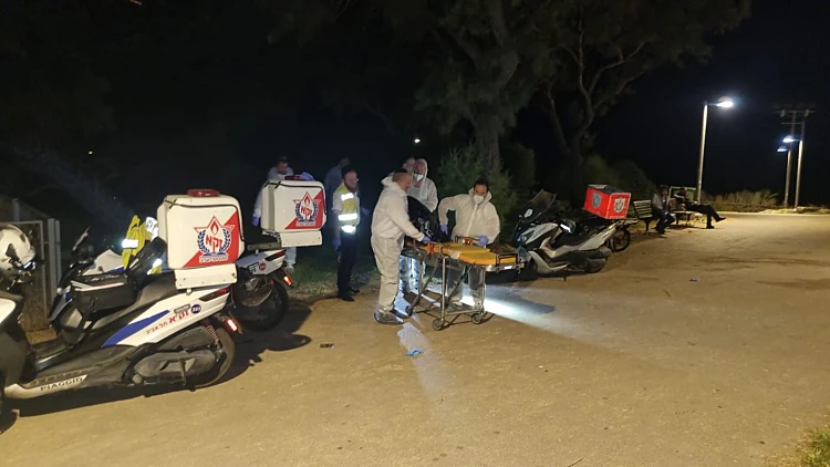 זירת הרצח בגן העצמאות בתל אביב