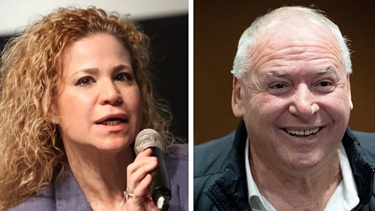 השר דוד אמסלם ומיכל רוזנבוים