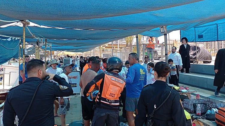 זירת התאונה באשדוד