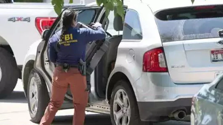 זירת הירי מחוץ לביתו של קרייג רוברטסון ביוטה