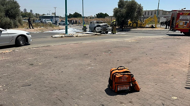 זירת פיצוץ הרכב ברמלה