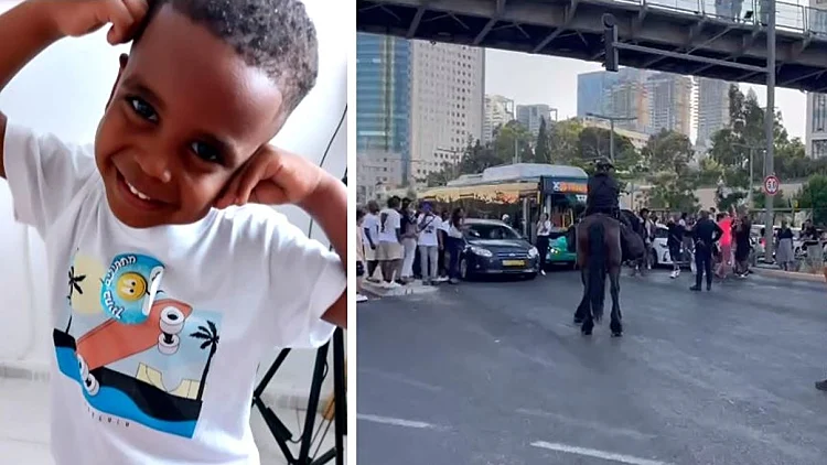 "צדק לרפאל": מחאה נגד הנהגת שדרסה ילד בן 4 וברחה