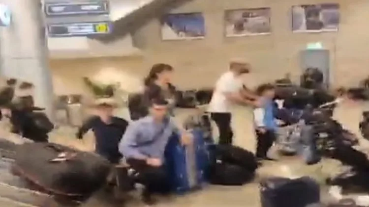 דרמה לילית בנתב"ג: גנב רכב פרץ מחסום - ונעצר