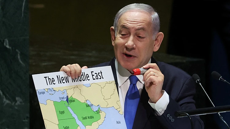 נאום "המזרח התיכון החדש": נתניהו שוב שלף באו"ם שפן מהכובע
