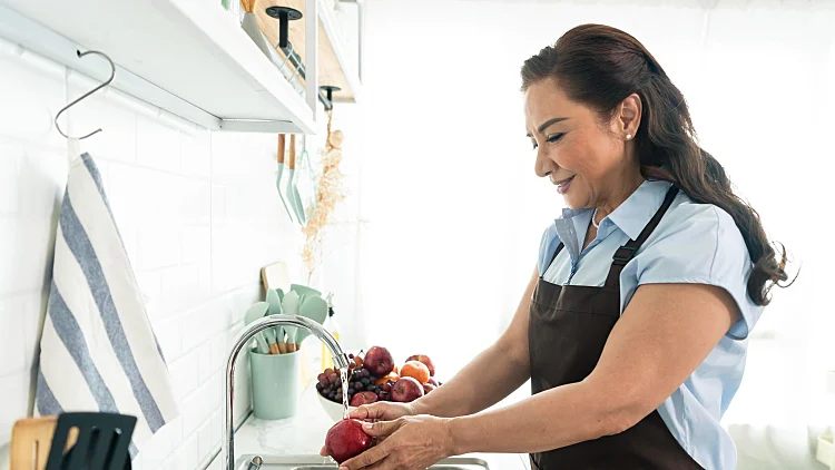 Happy Smiling Asian Older Woma
