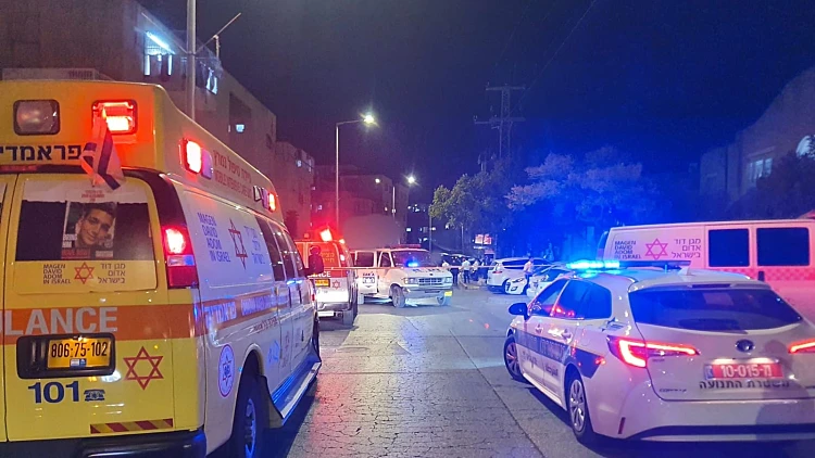 זירת התאונה במודיעין עילית