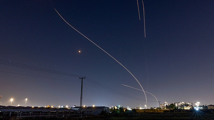 מטוס קרב יירט בים האדום כטב"ם שהיה בדרך לאילת
