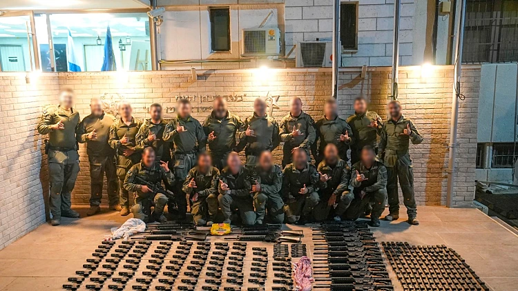 בשווי 6 מיליון ש"ח: סוכלה הברחת הנשק הגדולה אי פעם בגבול ירדן