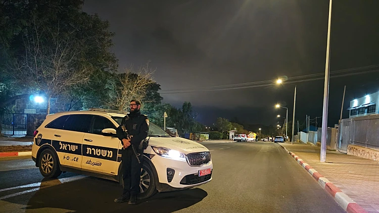 זירת התאונה בערד