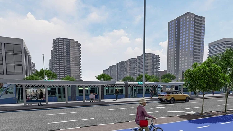 הדמיית קו הרכבת הקלה מחיפה לנוף הגליל ונצרת