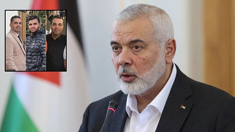 בתקיפה אווירית: שלושה מבניו של אסמאעיל הנייה חוסלו בעזה