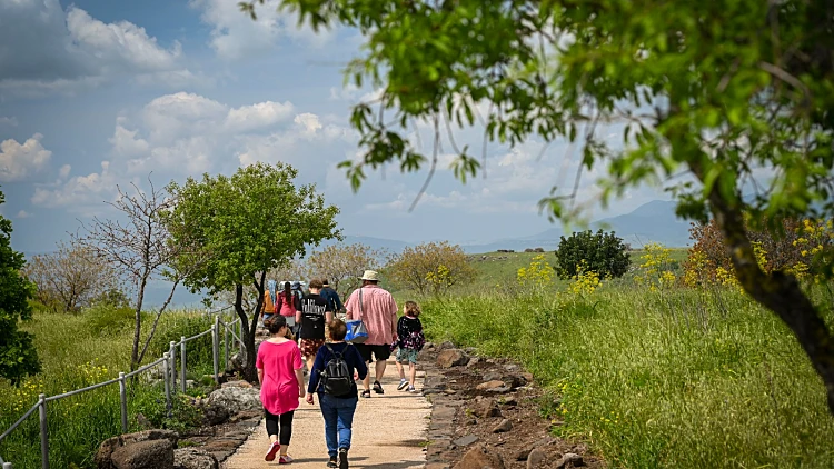 מטיילים ברמת הגולן
