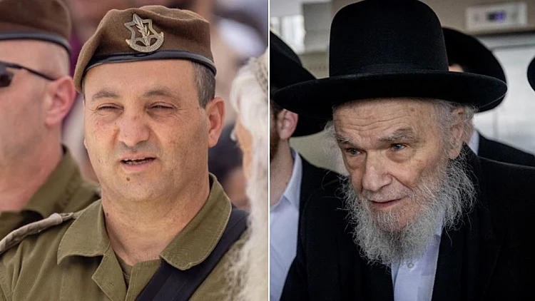 ראש אכ"א, אלוף יניב עשור, והרב משה הירש