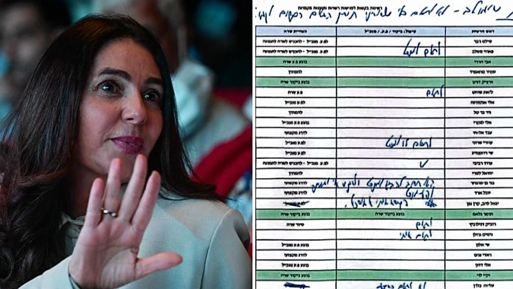 רגב "לא מכירה את טבלת הרמזור" - מסמך בכתב ידה מוכיח אחרת