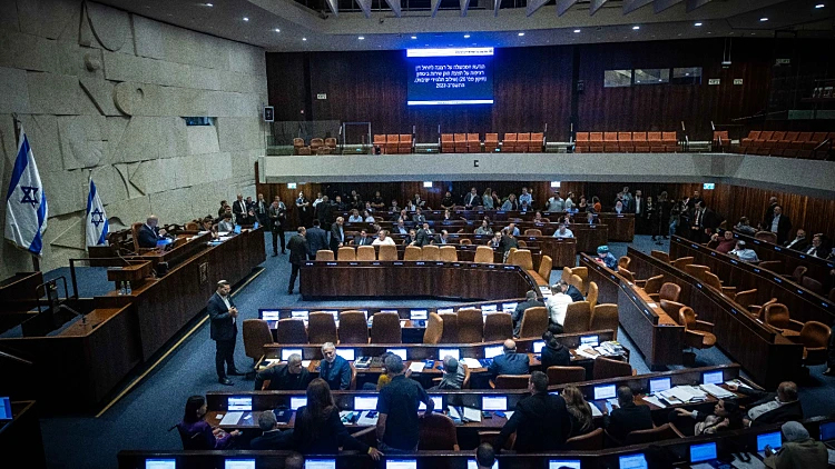 מליאת הכנסת בעת ההצבעה