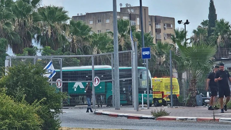 הזירה בה נמצאה הגופה בתחנה המרכזית בעפולה