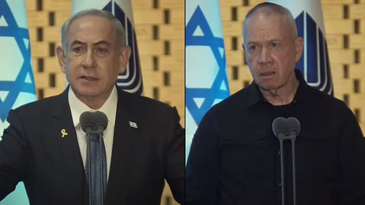 גלנט בטקס: "בשלו התנאים לעסקה"; צעקות נגד נתניהו: "אתה אשם"