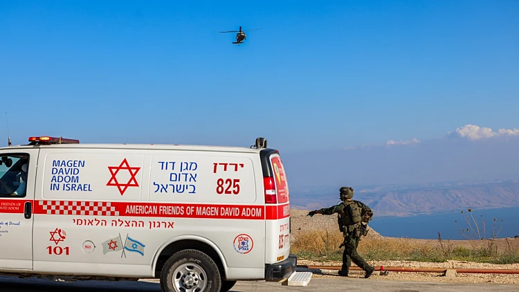 אמבולנס בגליל העליון בגבול הצפון