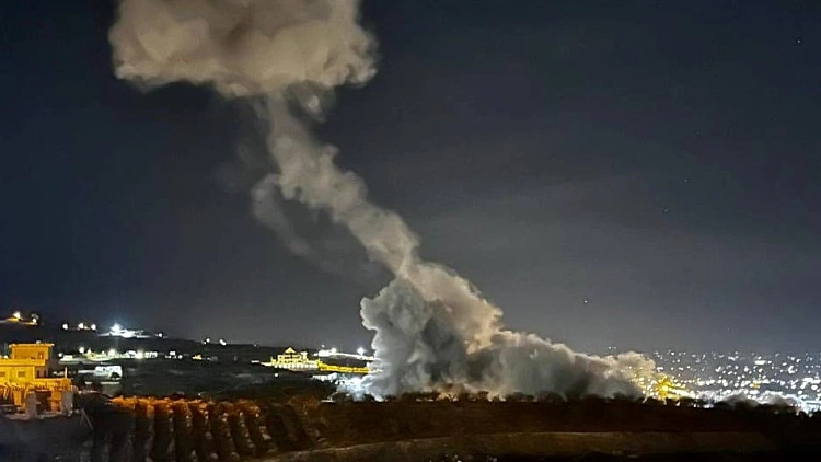 צה"ל תקף בעזה ובלבנון, במקביל לנאום מזכ"ל חיזבאללה
