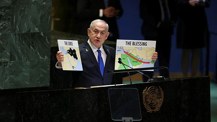 נתניהו באו"ם: "לא רוצים ליישב את עזה; חייבים להכריע את חיזבאללה"