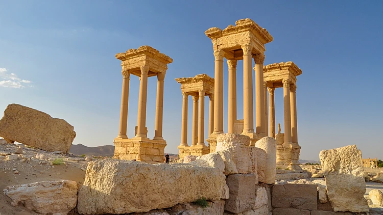 Palmyra,in,syria, ,העיר העתיקה תדמור בסוריה