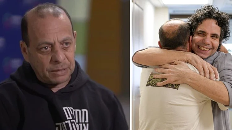 "לא האמנתי עד שחיבקתי אותו": ניסן חיכה לעופר, שחזר מהשבי