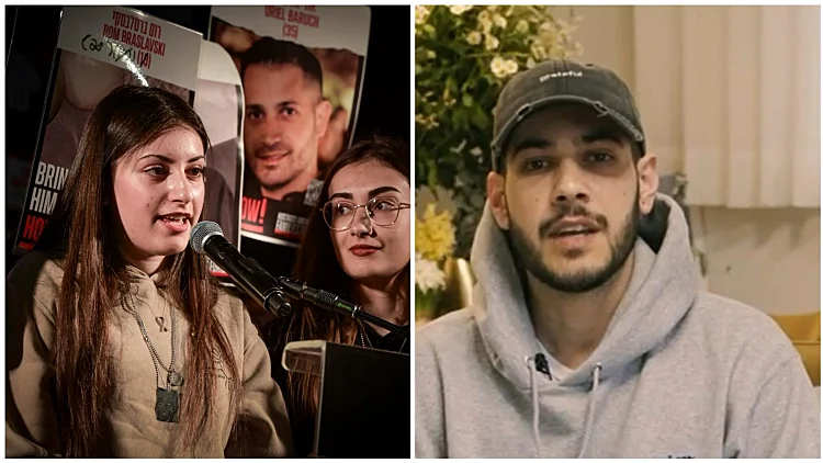 אלי-ה: "תודה שלא ויתרתם עליי"; קרינה: "החטופים מעל הכול"