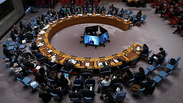 ישיבת מועצת הביטחון במטה האו"ם בניו יורק