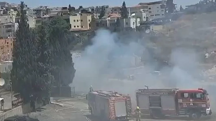 שריפה נרחבת פרצה סמוך לנצרת, 12 צוותי כיבוי הוזנקו