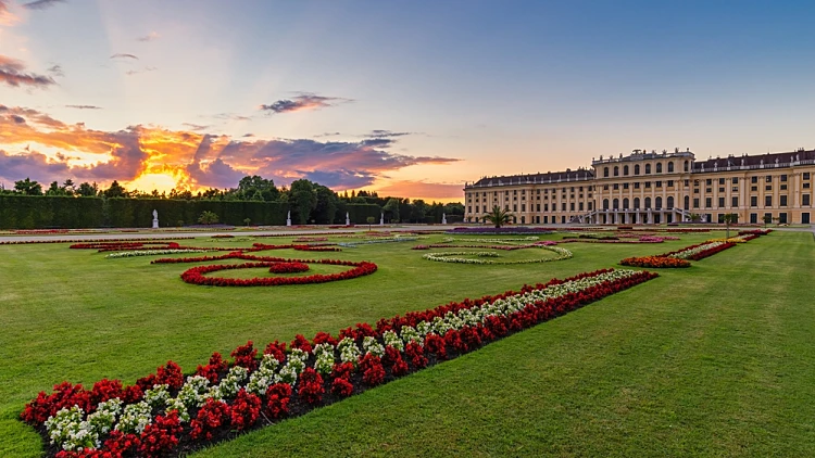 Vienna,,austria, ,june,24,,2015:,sunset,city,skyline,at
