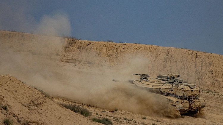 טנק צה"ל בעוטף עזה כוחות