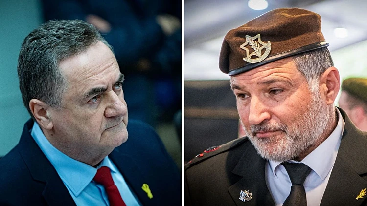 האלוף דוד זיני, שר הביטחון ישראל כ"ץ