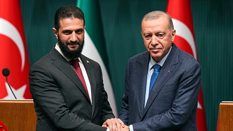 רג'פ טאיפ ארדואן ואחמד א-שרע ("אל-ג'ולאני")