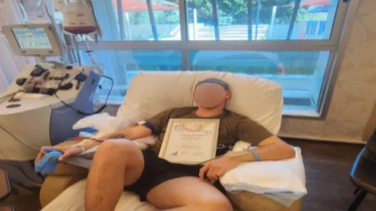 "מיד אמרתי 'כן'": הלוחם שיצא לתרום מח עצם וחזר להילחם