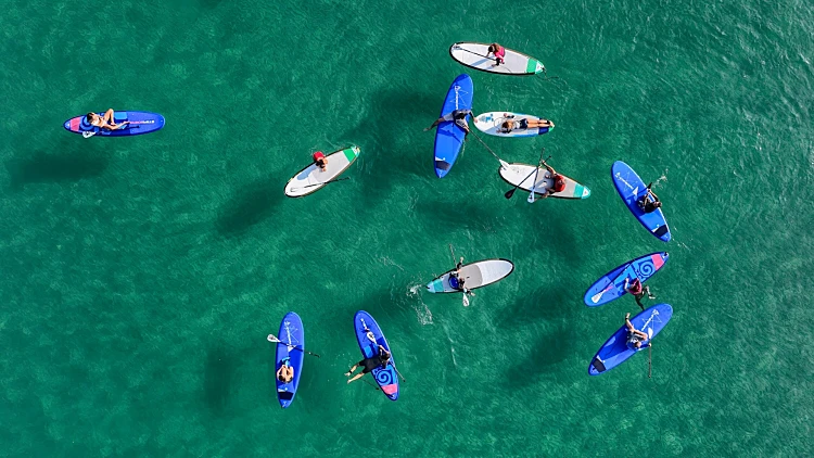 סאפ קבוצתי בחופי הרצליה