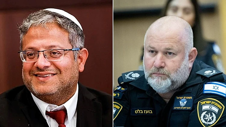 ניצב בועז בלט והשר איתמר בן גביר