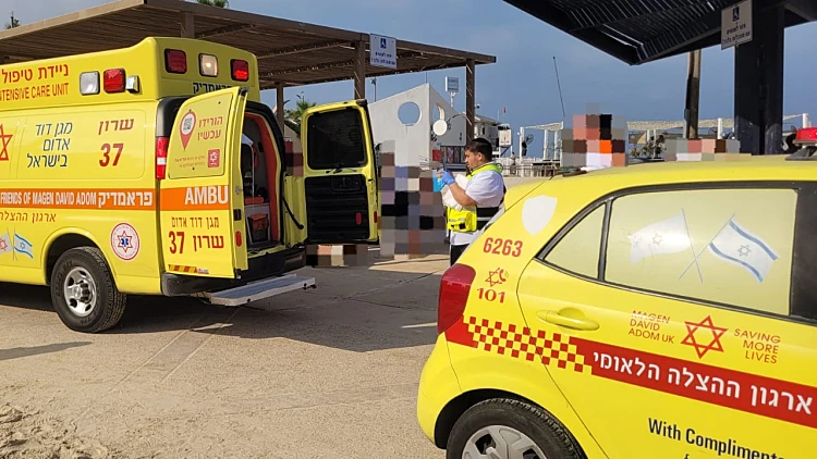 זירת טביעת האישה בחוף סירונית בנתניה