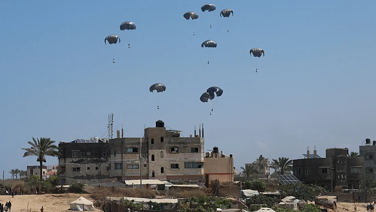 הצנחת סיוע ברצועת עזה