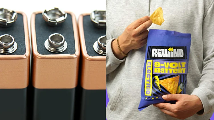 בשורה לילדי דור ה-90: חטיף בטעם סוללת 9 וולט