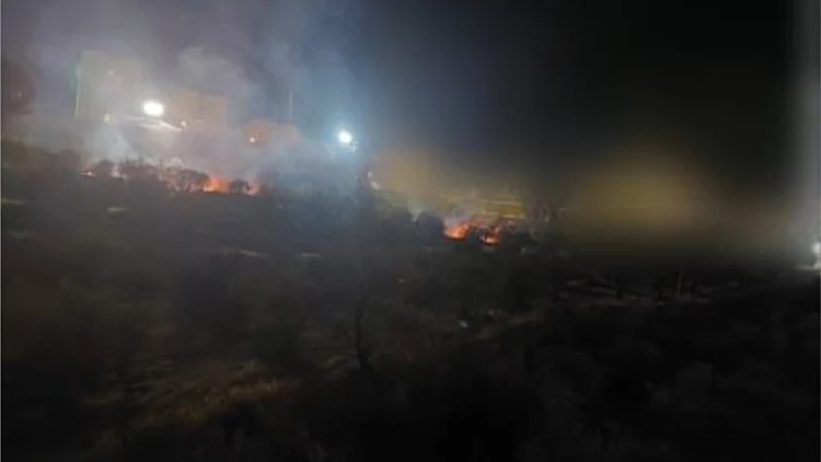 חשד: נערי גבעות ניסו להצית מתקן שב"כ