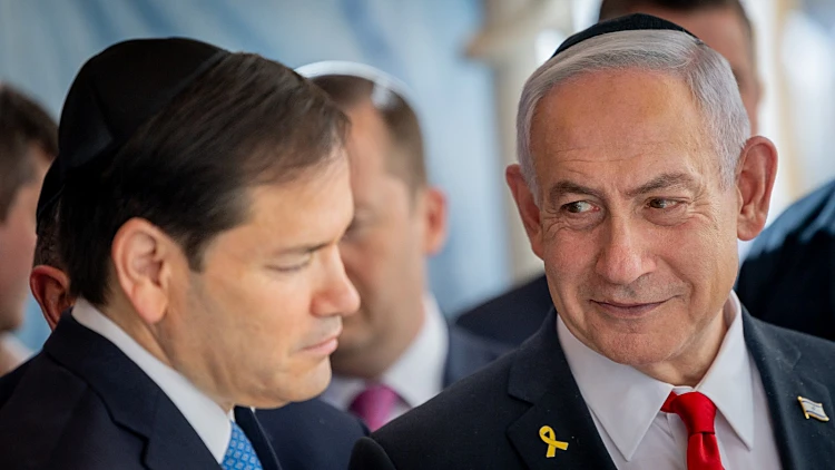 אחרי התקיפה בקטר: רוביו נחת בישראל - וביקר עם נתניהו בכותל