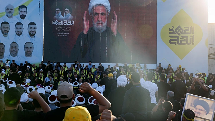 מזכ"ל חיזבאללה נעים קאסם נושא נאום