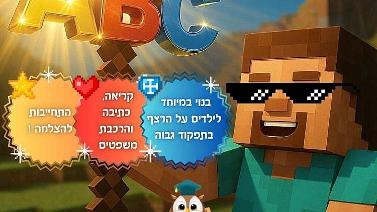 ללמוד אנגלית דרך מיינקראפט: מסלול ייחודי לילדים על הרצף | רשת 13