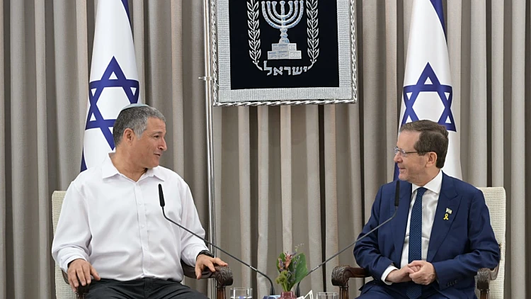 ראש שב"כ הנכנס בבית הנשיא: "נפעל בממלכתיות ובנאמנות לעם"